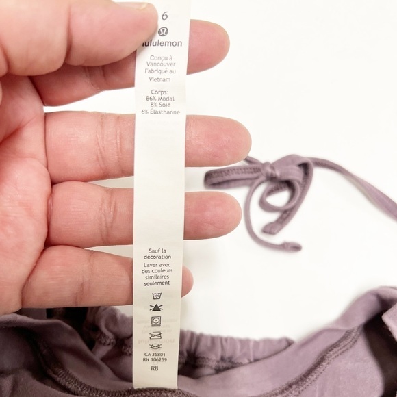 Lululemon x Soul Cycle Womens Mulberry Calm and Serene Open Back Tank Size 6 - Picture 6 of 7